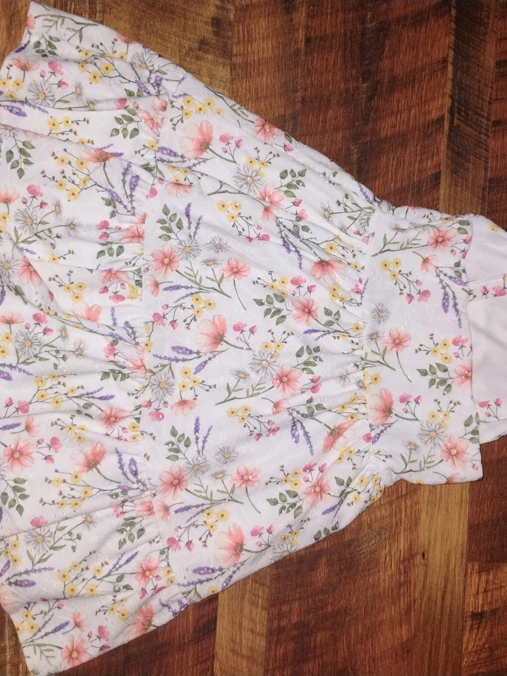 Girls Floral Ruffle Sundress - Pink Floral Size 6